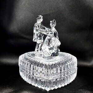 Disney Royal Treatment Cinderella & Prince Arribas Brothers Crystal Trinket Box